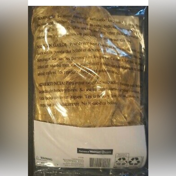 NEW in Pkg Adult BLONDE Mullet Wig Unisex Men Women TEENS - Picture 2 of 2